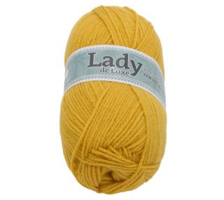 Příze LADY de Luxe žlutá 100g / 238 m