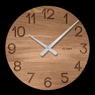 Velké dřevěné hodiny VLAHA OAK 45 cm VCT1131