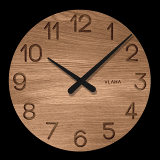 Velké dřevěné hodiny VLAHA OAK 45 cm VCT1132