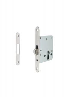 Zadlabací hákový zámek pro posuvné dveře a cylindrickou vložku – PZ EN.304.HK.PZ.55.20