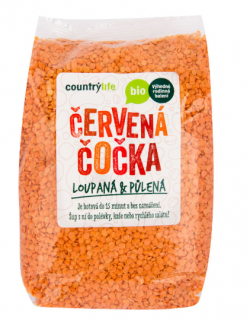 BIO Čočka červená půlená loupaná 1kg