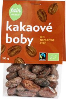 BIO kakaové boby celé nepražené