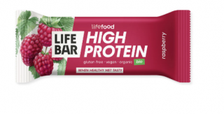 Bio tyčinka Lifebar proteinová s malinami 40g