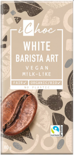 Bio vegan čokoláda bílý barista 80 g