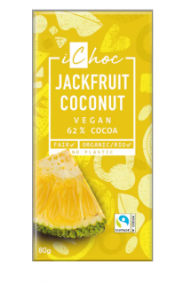 Bio vegan čokoláda s jackfruit a kokosem iChoc 80g