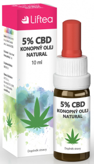 Cbd 5% konopný olej 10 ml