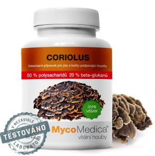 Coriolus kapsle 90tbl 50% vegan 53g