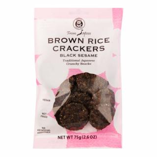 Crackery celozrnné rýžové s černým sezamem 75G