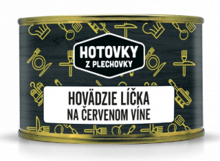 Hovězí líčka na červeném víně 400g