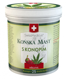 Koňská mast s cbd hřejivá 200ml