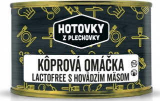 Koprová omáčka lactofree s hovězím masem 400g