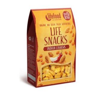 LIFE SNACK INDICKÉ KEŠU RAW BIO 80G LIFEFOOD