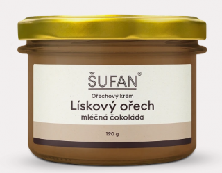 Lískový ořech mléčná čokoláda 190g