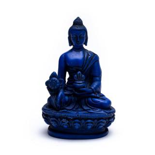 Mani Bhadra Buddha medicíny a léčení - modrý - feng shui