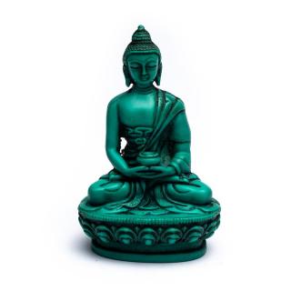 Mani Bhadra Buddha medicíny a léčení - zelený - feng shui