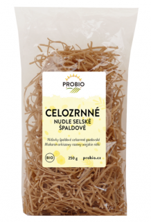 Nudle špaldové celozrnné selské 250 g bio