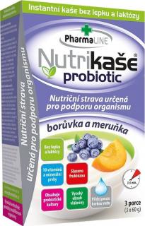 Nutrikaše probiotic meruňka a borůvka 180 g