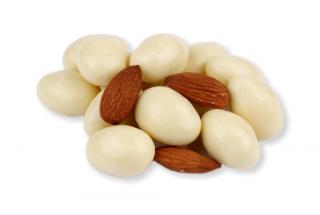 Ochutnej Ořech Mandle JAHODOVÉ bílá čokoláda 250 g