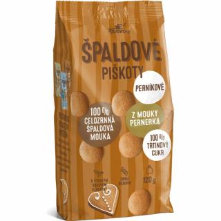 PIŠKOTY ŠPALDOVÉ PERNÍKOVÉ 120G KÁVOVINY