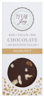 Raw čokoláda s lískovými ořechy bio 30g