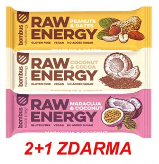 Raw energy bar 2+1 free 3x50g