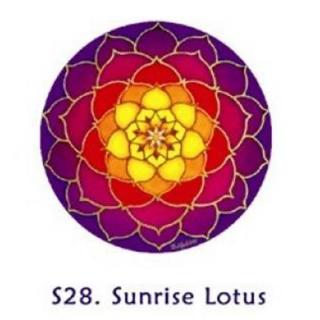 Samolepka na onka oboustranná sunrise lotos -- 10.5 cm