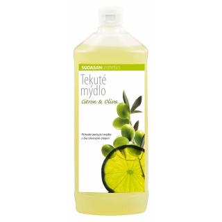 Tekuté mýdlo citron-oliva bio náplň 1 l