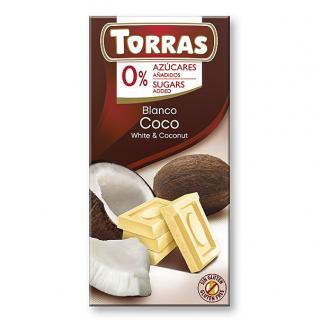 Torras bílá s kokosem 75 g