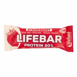 Tyčinka lifebar protein jahodová 47 g bio
