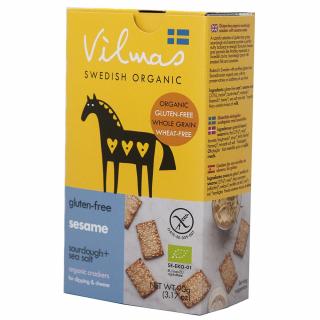 VILMAS BIO BZL KNÄCKEBROT KREKRY SEZAM 90G NORDBROT