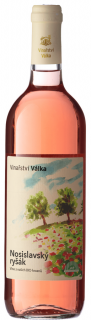 Víno růžové Nosislavský ryšák ročník 2021 - moravské zemské (polosuché) 750 ml BIO