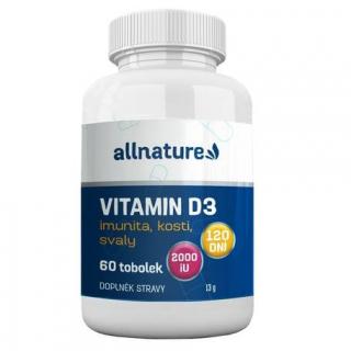 Vitamín D3 60tbl ALLNATURE