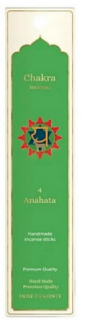 Vonné tyčinky anahata chakra (zelená) 10ks