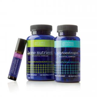 DoTerra balíček pro ženské zdraví - (Fytoestrogen, Bone Nutrient, ClaryCalm) - 3 ks