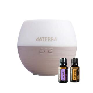 doTERRA Petal Diffuser + doTERRA Wild orange 5ml a doTERRA Lavender 5ml