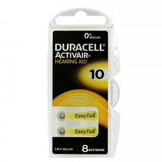 DURACELL 10 EASYTAB 1.4V baterie do naslouchátek 1x6 ks