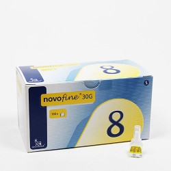 Jehla inzulínová NOVOFINE 30G 0,3X8MM injekční jehla jednorázová 1x100 ks