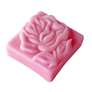 Mýdlo růžový čtverec 55g Biofresh