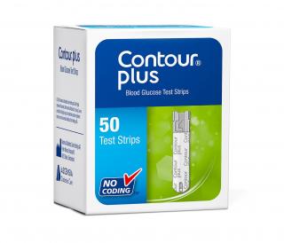 Testovací proužky Contour Plus, 50 ks