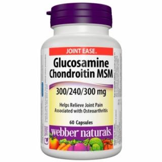 Webber Naturals Glukosamin, Chondroitin a MSM 840 mg 60 tbl