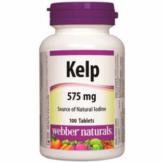 Webber Naturals Kelp 575 mg mořské řasy 100 tbl