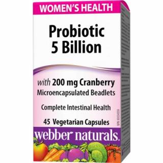 Webber Naturals Probiotika s brusinkami pro ženy cps 1x45 ks