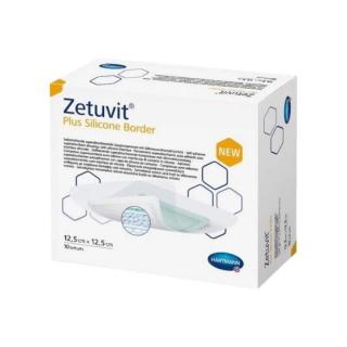 ZETUVIT PLUS SILICONE BORDER 12,5 X 12,5 CM,10 KS