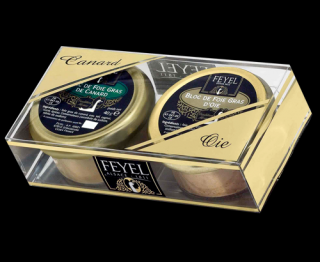 Duo blok foie gras kachní a husí 2 x 45 g