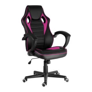 Herní židle NEOSEAT NS-015 TEX černo-růžová