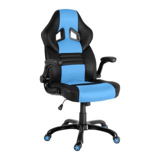 Herní židle NEOSEAT NS-016 černo-světle modrá