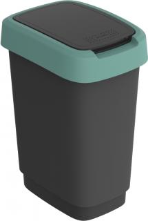 odpadkový koš TWIST 10L - krémově zelený