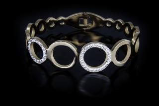 Atraktivní dámský náramek Rose Gold - Chirurgická ocel se zirkony  + Doprava zdarma + Dárkové balení zdarma