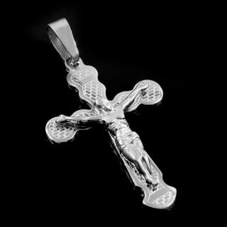 Atraktivní křížek s Kristem - Chirurgická ocel  + Doprava zdarma + Dárkové balení zdarma