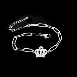 Dámský náramek Royal Crown - Chirurgická ocel se zirkony  + Doprava zdarma + Dárkové balení zdarma